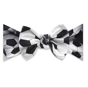 🆕! Baby Bling Soccer Ball Bow Headband NIP